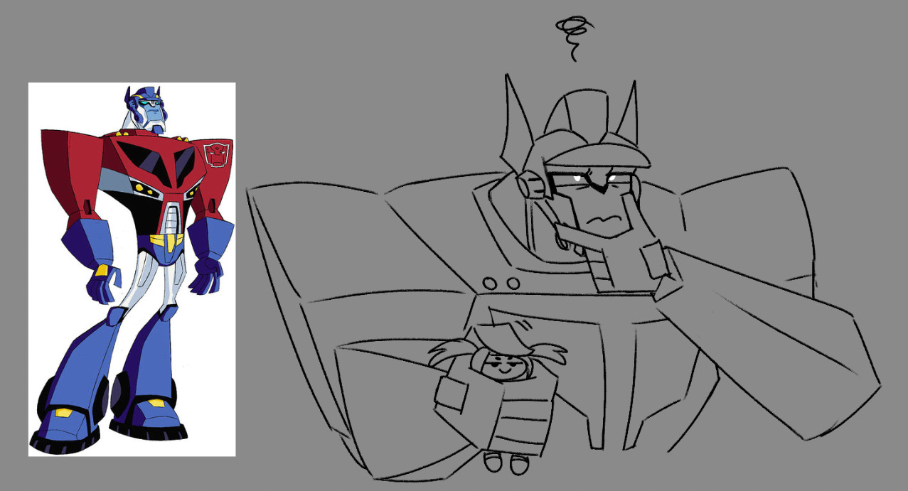 a drawing of prime and sari